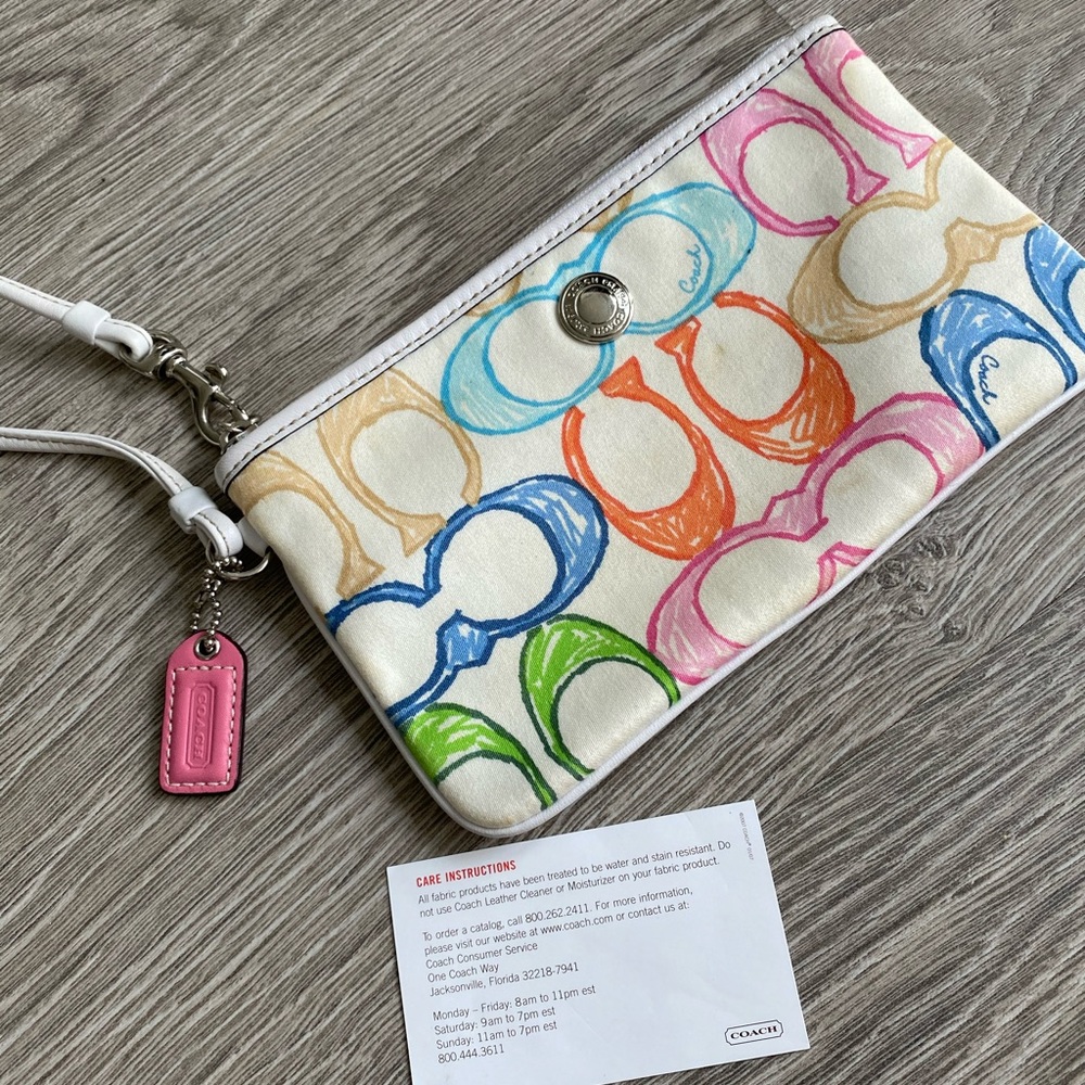Coach Wristlet - multicolour